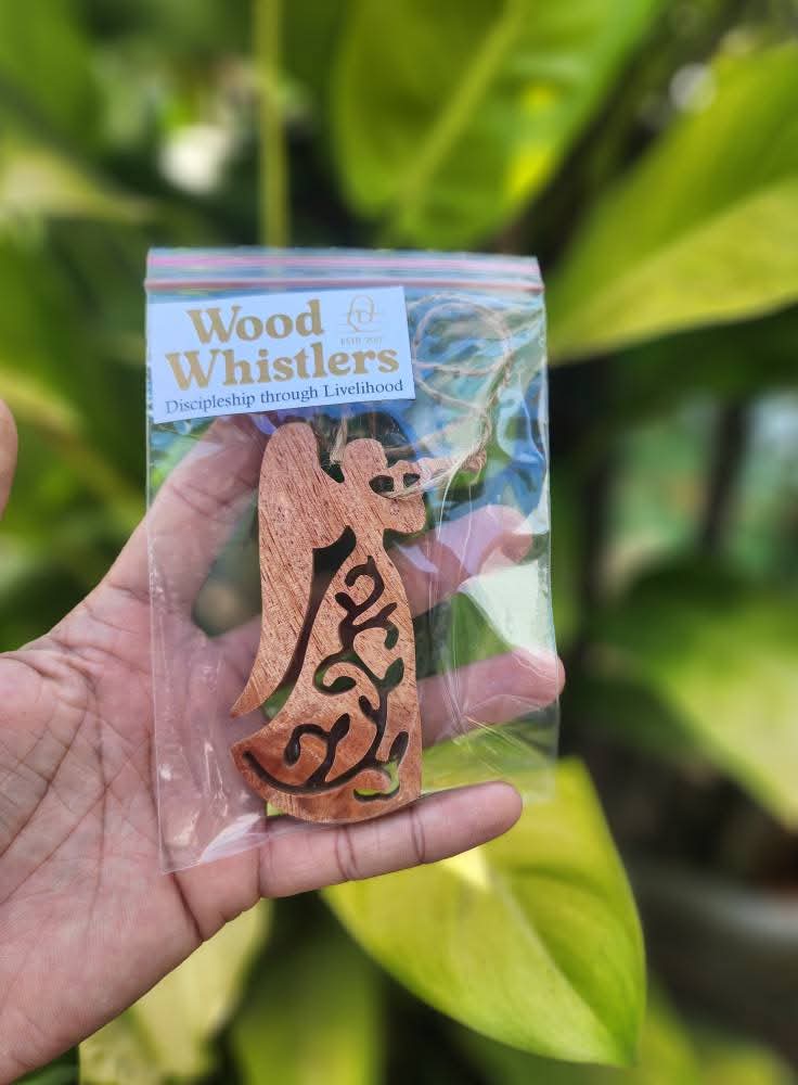 Angel with Trumpet Christmas Ornament